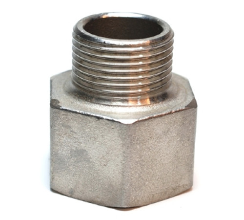 Обратная футорка нержавеющая 3/4" х 1/2" вр/нр
