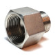 Обратная футорка нержавеющая 3/4" х 1/2" вр/нр