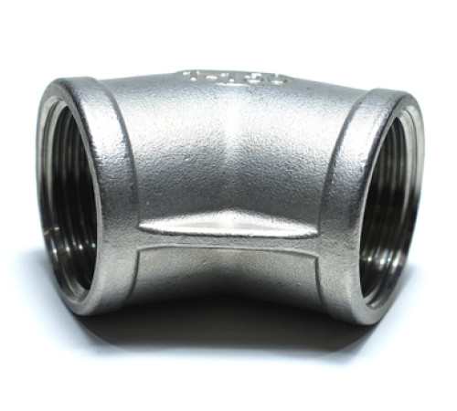 Отвод нержавеющий  45˚  3/4" вр/вр 